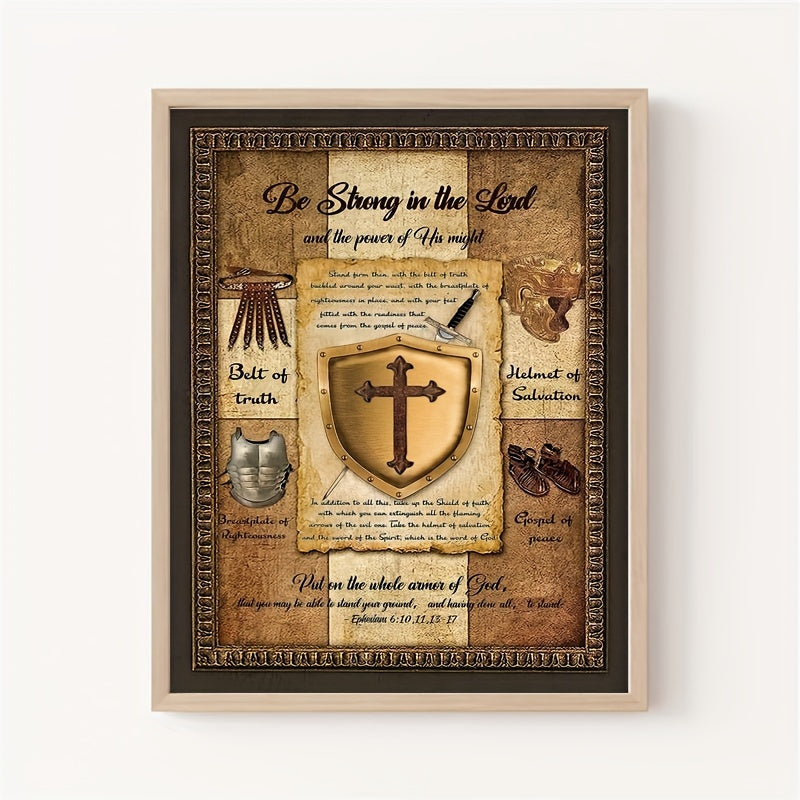 Vintage Sword of Spirit Christian Wall Art - Bible Verse Pictures