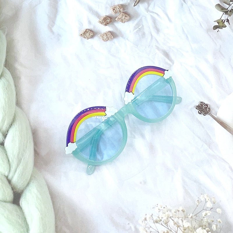 Round Frame Rainbow Sunglasses for Kids