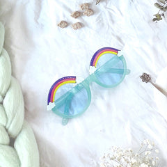 Round Frame Rainbow Sunglasses for Kids
