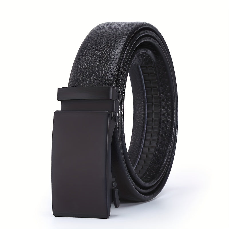 Men's Faux Fur Casual Buckle Leather Belt