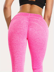 Women's Cross Waistband Yoga Leggings Butt Lifting Fitness Pants