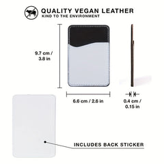 Sublimation Blank PU Leather Card Holder for Phone