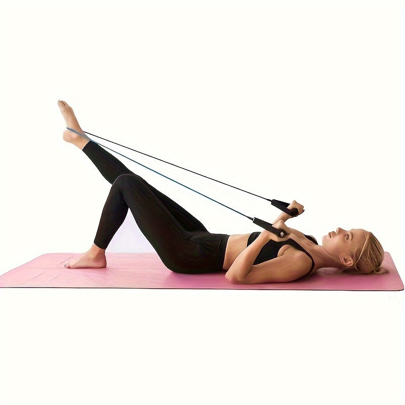 Resistance Bands with Handles for Home Workouts - Yoga Pilates Fitness