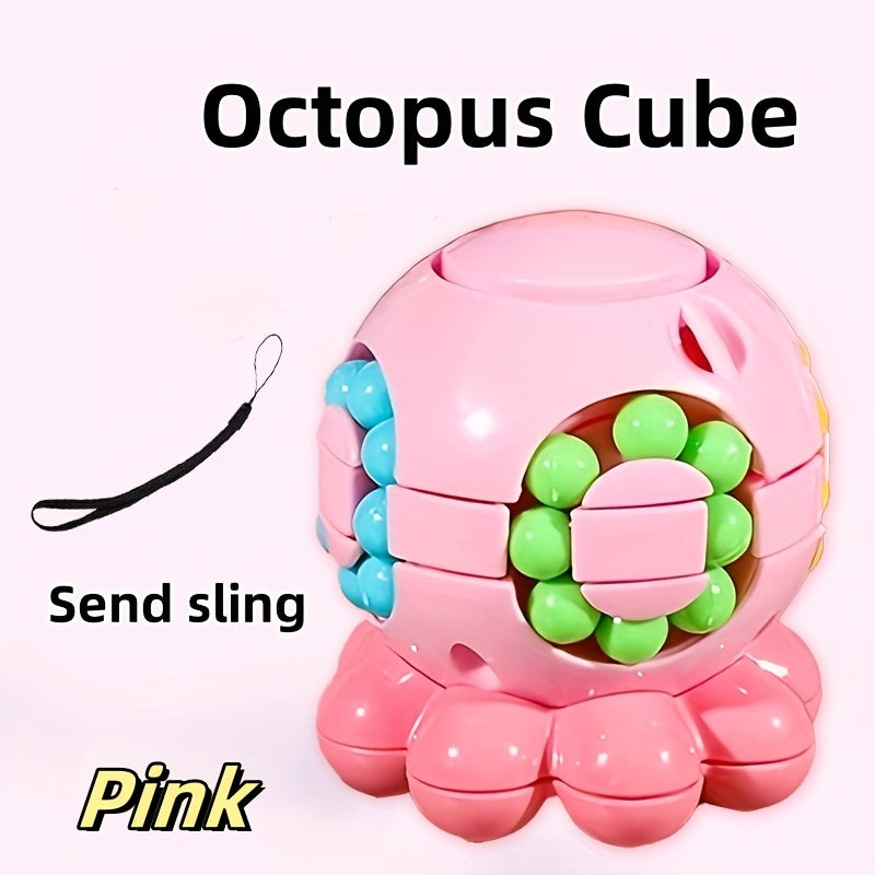 Octopus Egg Fidget & Spinner Toy Rotating Bean Cube Puzzle