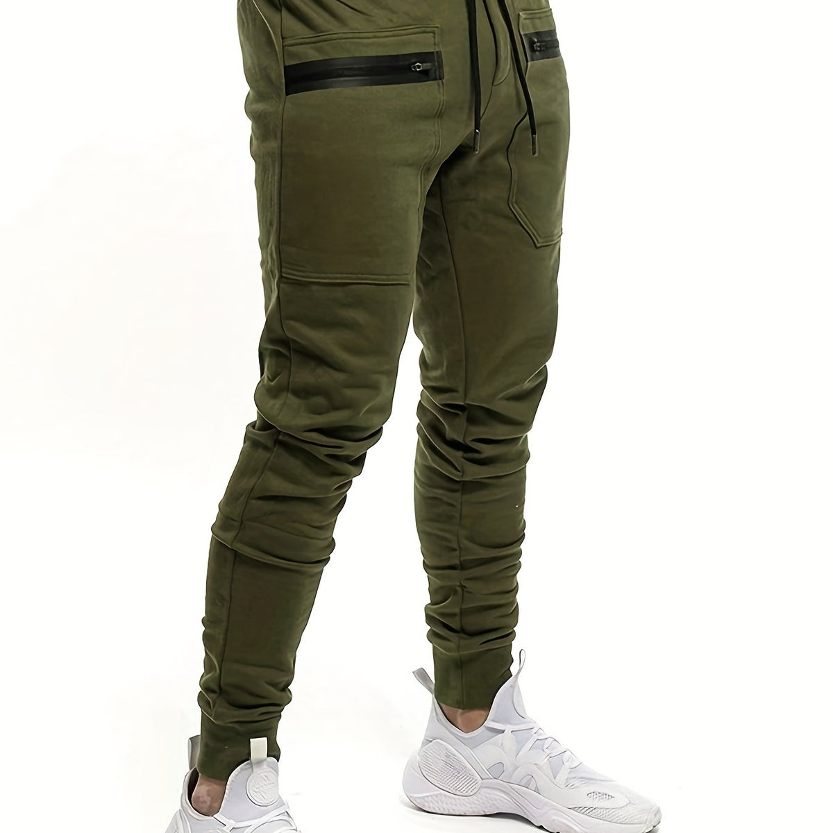 Men's Cargo Sweatpants Stretch Waist Jogger Pants
