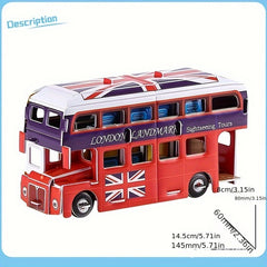London Double Layer Bus 3D Puzzle Foam Toy Model Kit DIY Educational Car Series