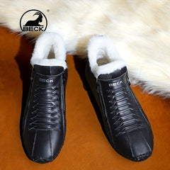 Men's Winter Zipper Ankle Boots Casual Walking Shoes