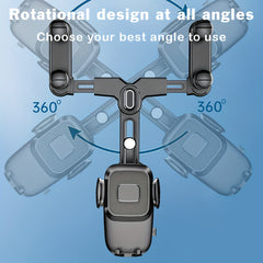 Upgraded Car Cell Phone Holder Rearview Mirror Adjustable