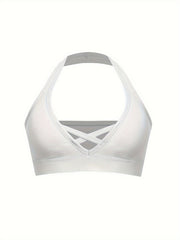 Criss Cross Hollow Push Up Bra Backless Comfortable Stretch Bra