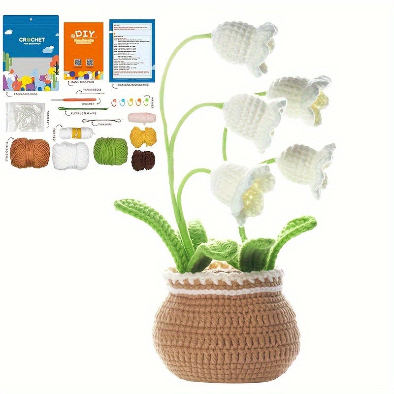 Arrival DIY Crochet Material Pack Wool Thread Flower Ornament Accessories