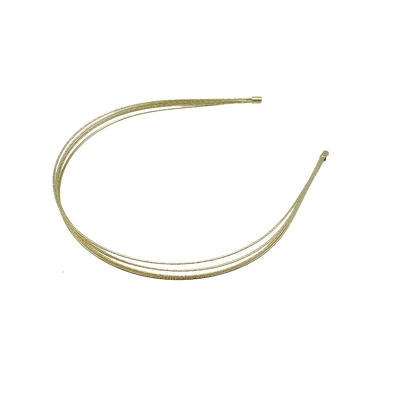 Alloy Golden Metal Wide Hair Band Head Band Solid Hair Hoop Hair Accessories