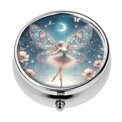 WhimsyWings Fairy 3 Compartment Pill Box Organizer Case D