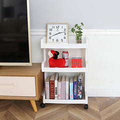 Plastic Storage Rack with Wheels for Snacks Toys and Sundries