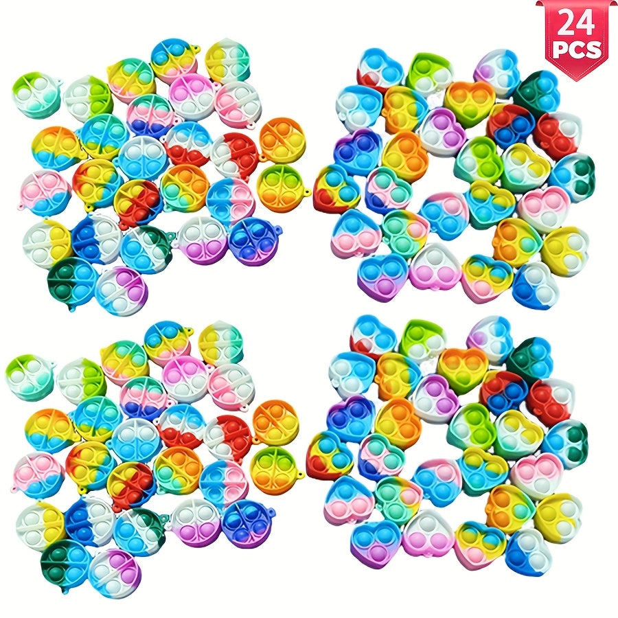 Bulk Sensory Fidget Keychains 90pcs for Kids Party Favors