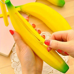 Creative Banana Stationery Bag Silicone Pencil Case