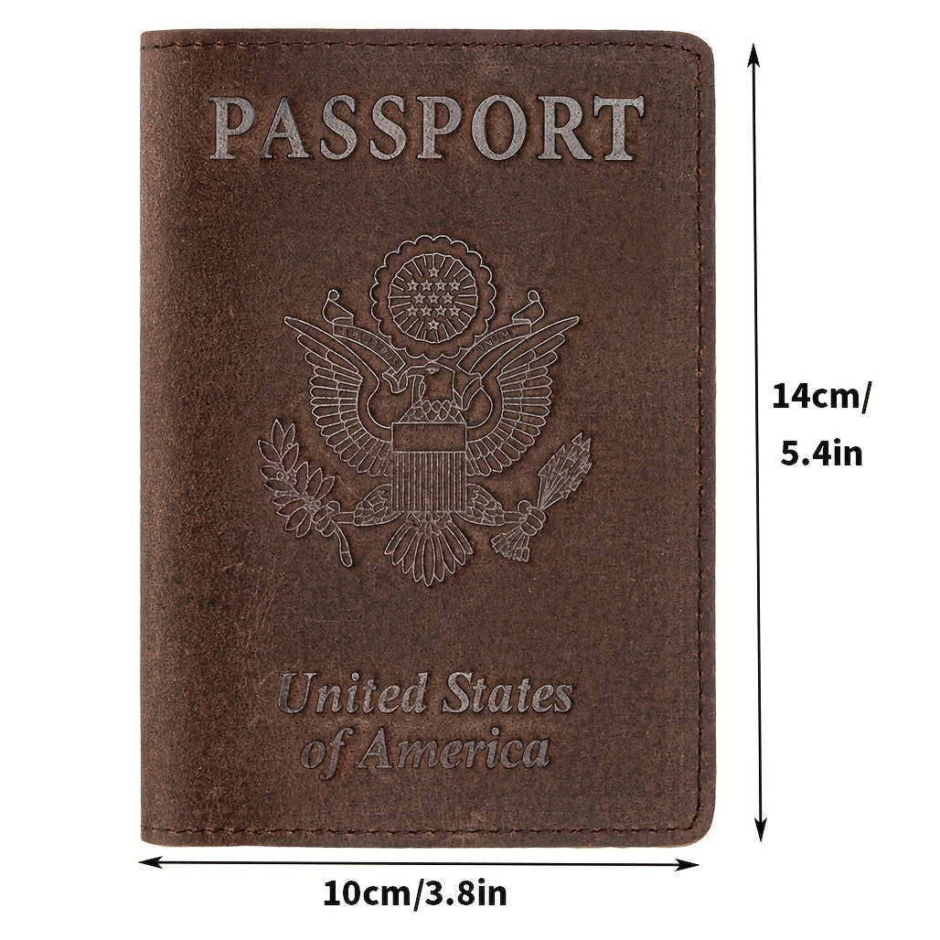 Leather Passport Cover Travel Holder for Cards