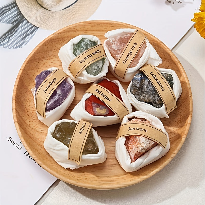 Natural Gemstone Bare Stone Jewelry Carved Transparent Crystal Decorative Stone