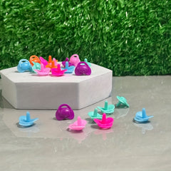 Mini Plastic Pacifier Dollhouse Accessory Random Pink Green Yellow Red