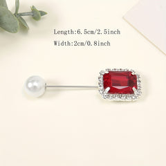 3pc Rhinestone Pin Brooch Scarf Decorative Fixed Buckle Women