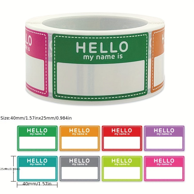 200pcs Student Name Stickers Kitchen Fridge Reminder Food Marker Sticker