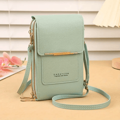 Women's Crossbody Bag Double Layer Shoulder Bags Touch Screen Phone Bags