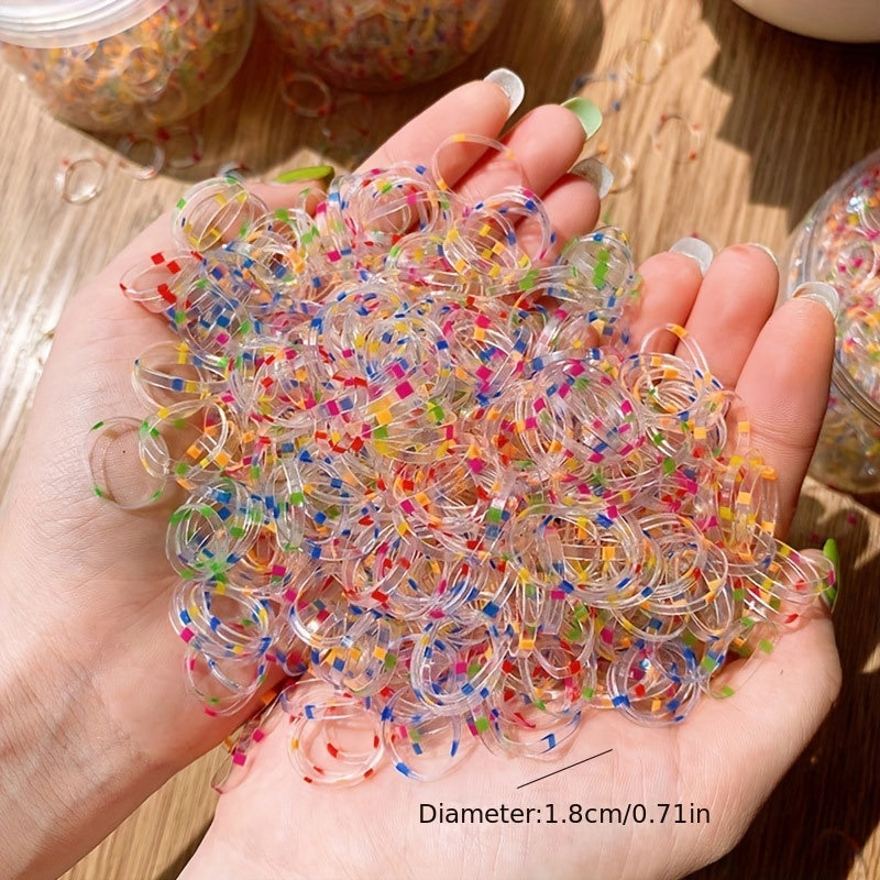 1000 Elastic Rubber Bands Ponytail Holder Bridal Hair Accessories