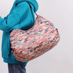 Foldable Camo Luggage Handbag Lightweight Large Capacity