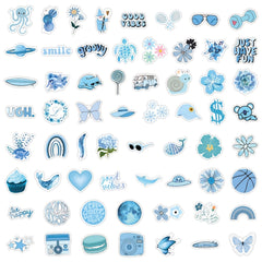 60pcs Waterproof Vinyl Stickers Pack for Water Bottle Laptop Cellphone