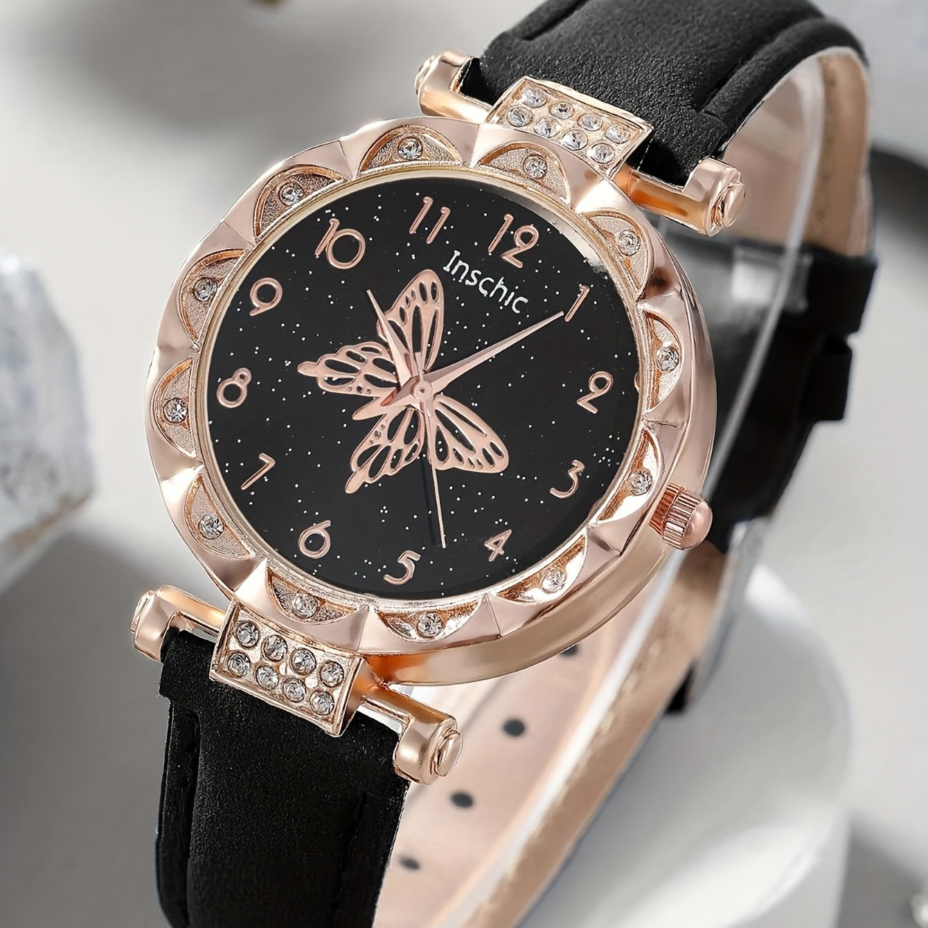 Rhinestone Butterfly Watch & 5 Jewelry Decorations for Kids