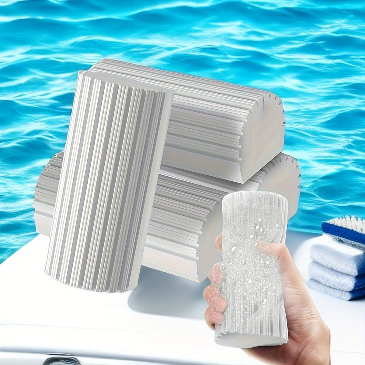 Magic Cleaning Sponge with Turtle Soap Box for Dust and Easy Cleaning