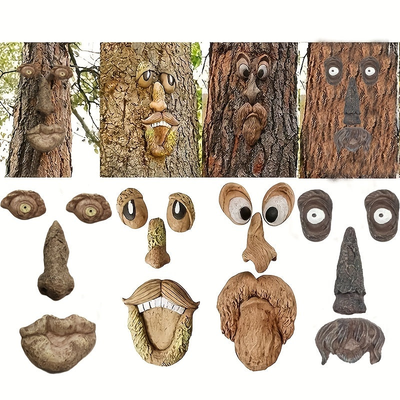 Easter Outdoor Tree Face Monster Resin Ornament Decoration