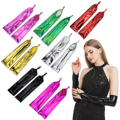 D EXCEED Women's Stretchy Elbow Length Gloves 1920s Party Gloves