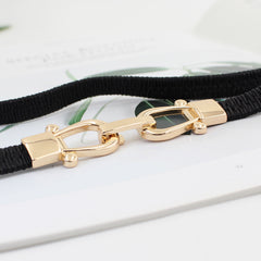 Vintage Elastic Stretchy Thin Belt Waist Cinch Belt