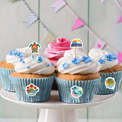 500pcs Hawaii Beach Stickers Roll Tropical Vacation Vinyl Stickers