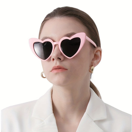 Y2K Heart Sunglasses For Women Men Funny Love Theme Glasses UV400