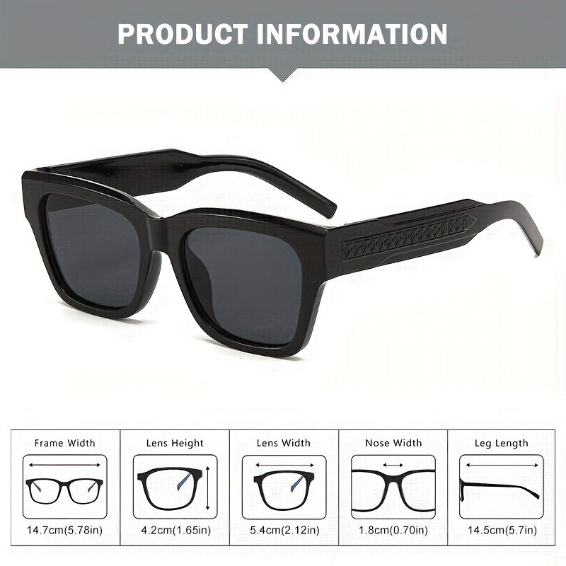 Men's Large Frame UV Protection Sunglasses Vintage Party Glasses