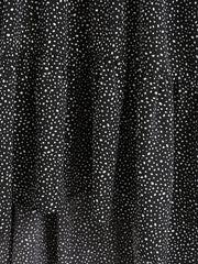  Dot Print Butterfly Sleeve V Neck Smock Mini Dress