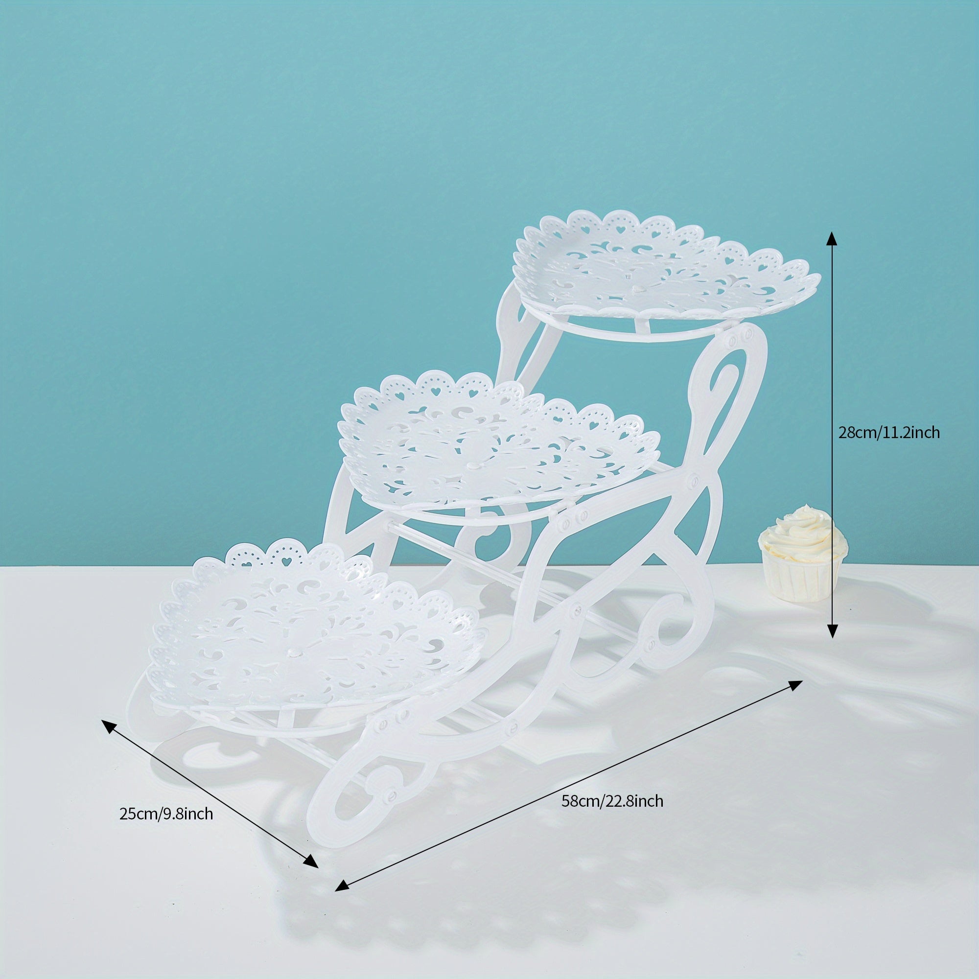 1pc Cake Stand & Dessert Display for Tea Time Snacks Various Styles