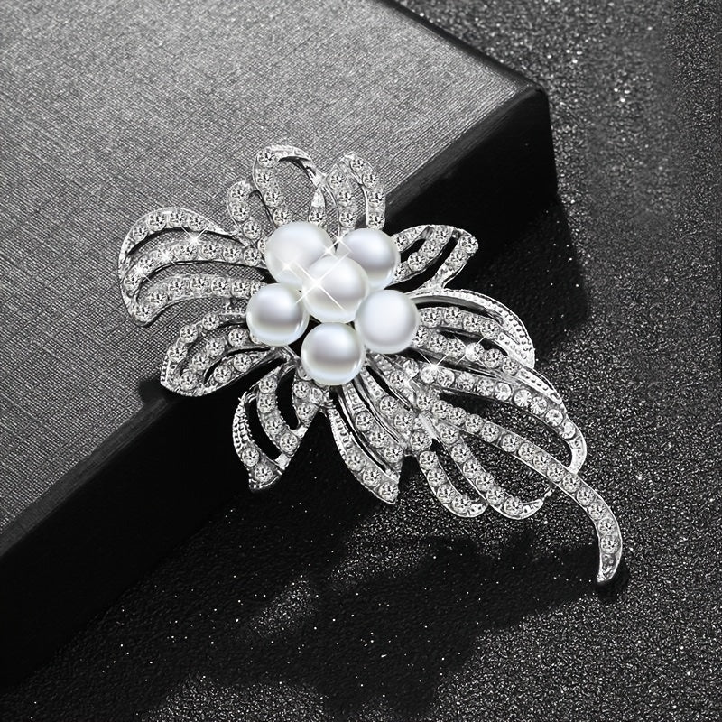 Women's Flower Brooch Pin Girls Wedding Garment Ornament