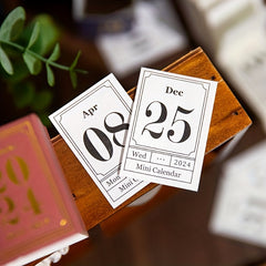 Mini Calendar Book 366 Sheet Tearable Calendar DIY Journal Planner Decoration
