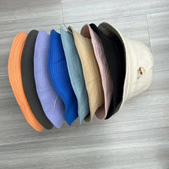Rabbit Embroidery Bucket Hat for Women