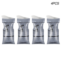 4pcs Portable Plastic Urine Bag Car Emergency Travel Pee Bags Odorless