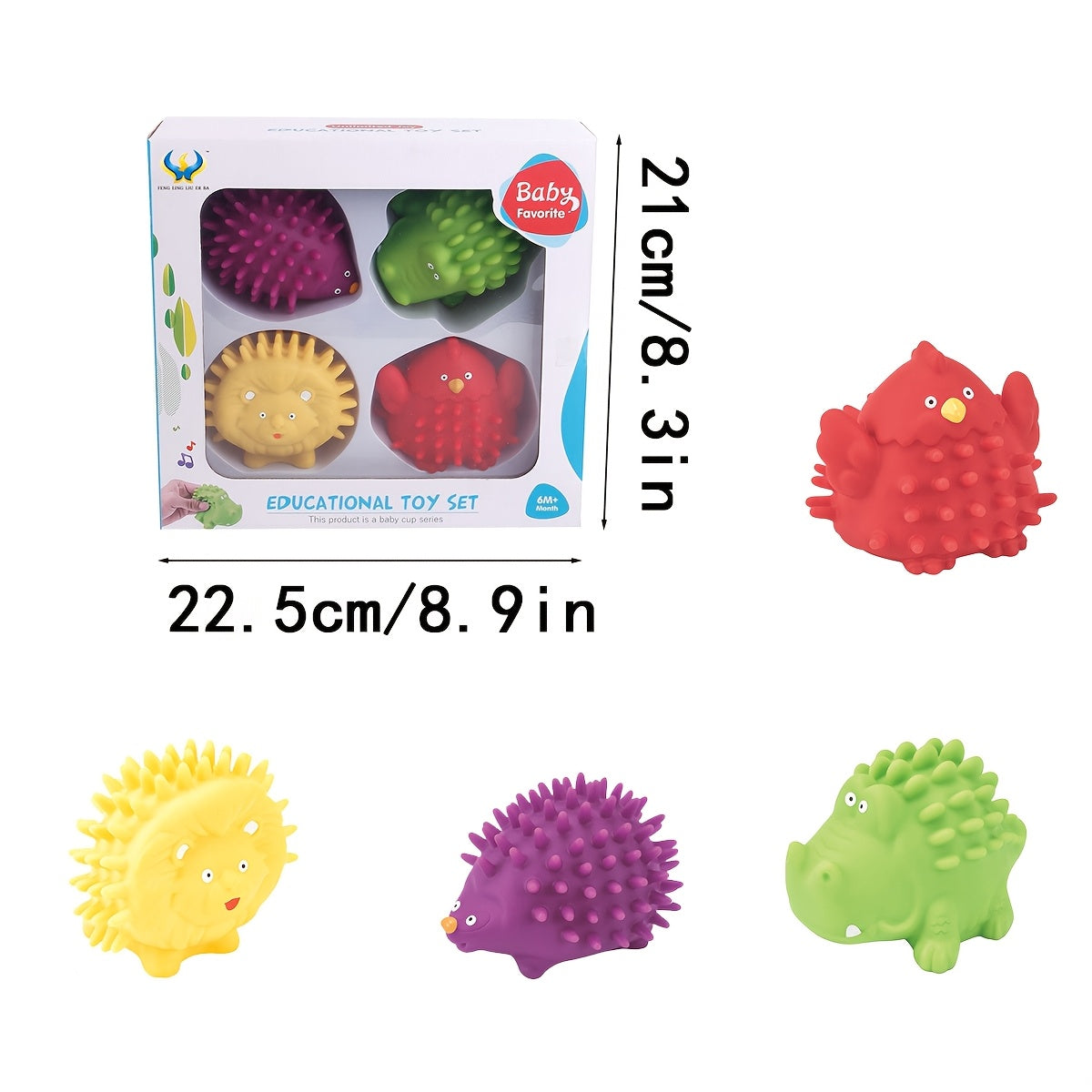Spray Water Toy for Baby and Kids Massage Soft Balls Set Develop Tactile Senses