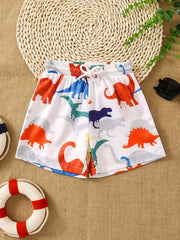 3D Print Dino Beach Trunks Kids Swimming Shorts