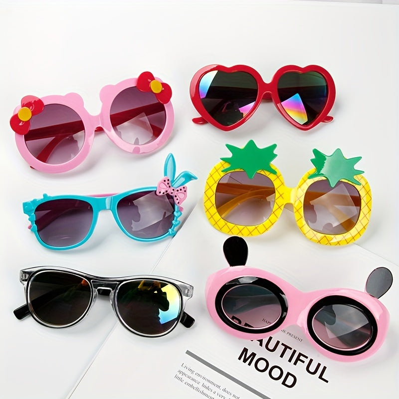 Kids Cartoon Sunglasses Round Frame Boy Girl Party Accessories