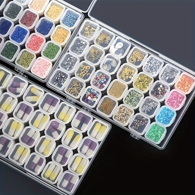 28 Compartment Jewelry & Toy Storage Box for Crafts & Tackle
