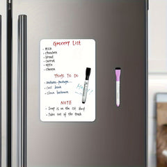 Magnetic Dry Erase Board Sheet with 2 Markers for Fridge 30x48cm
