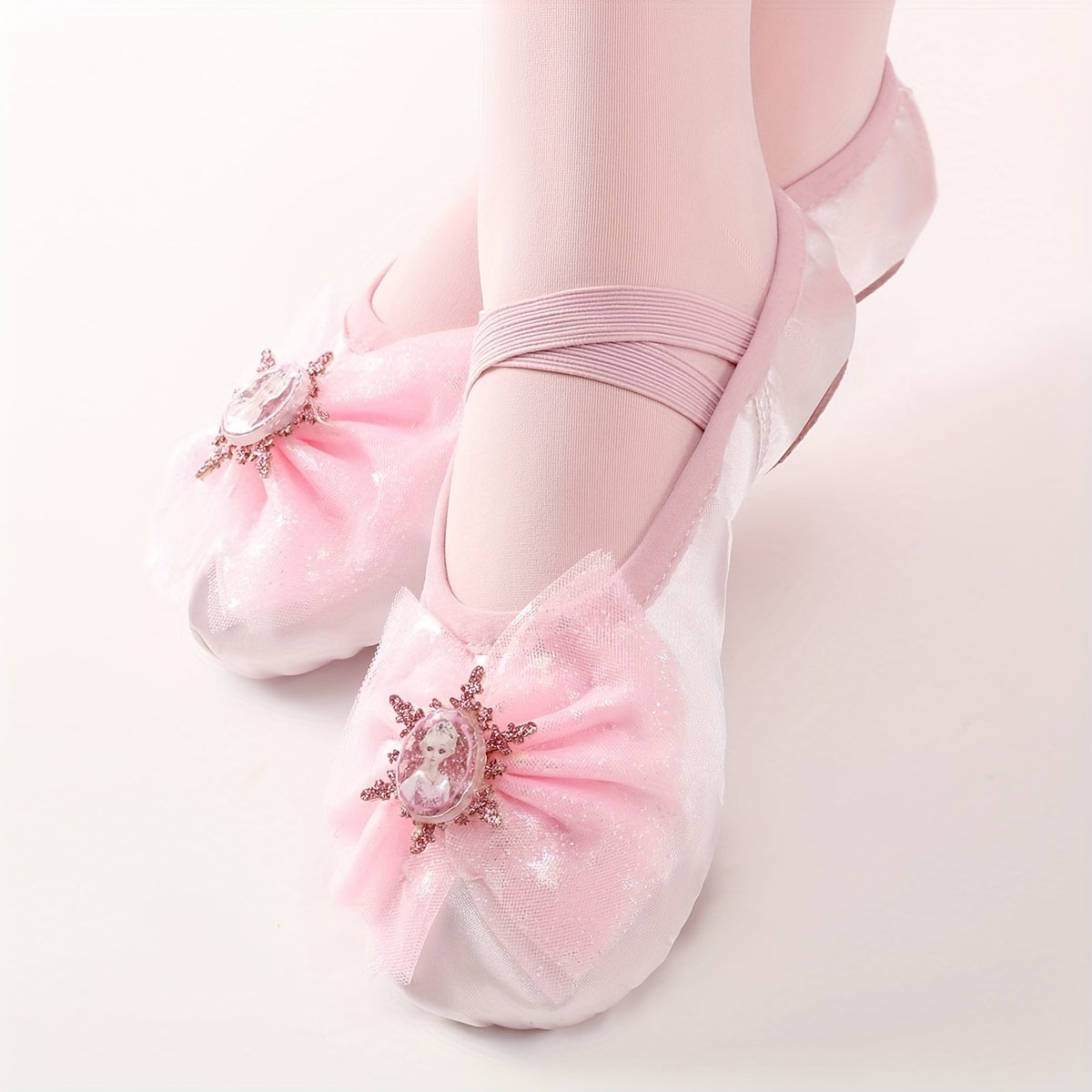 Soft Sole Princess Ballet Shoes for Girls - Dance Training and Performance