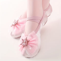Soft Sole Princess Ballet Shoes for Girls - Dance Training and Performance