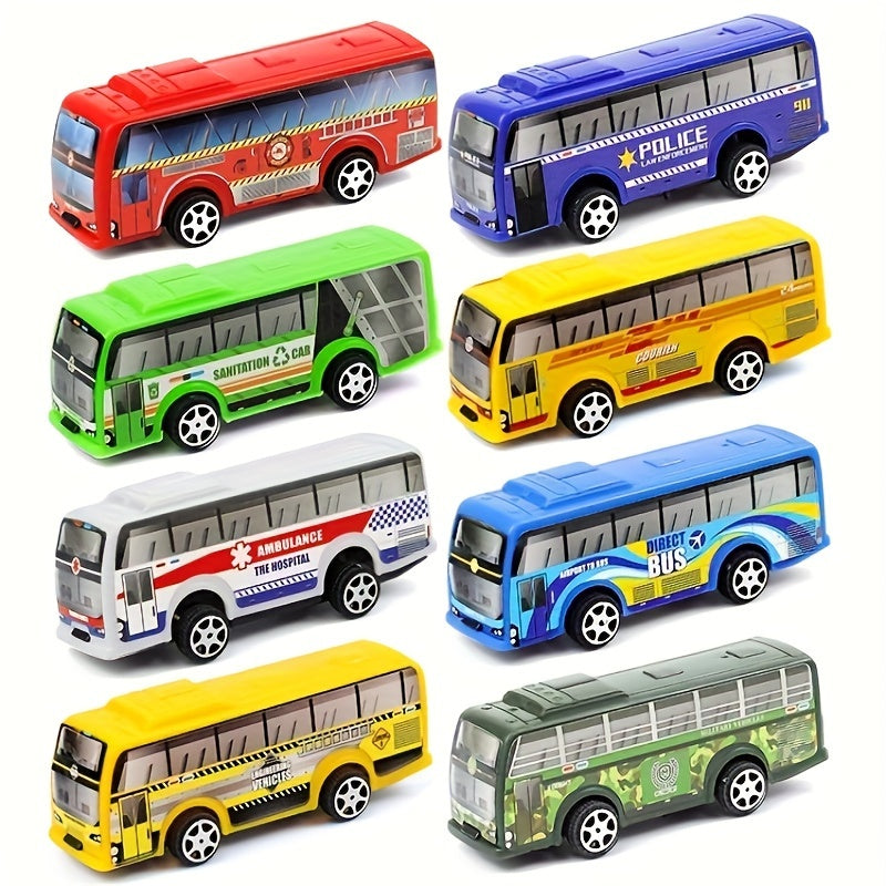 Simulation Bus Car Toy Big Bus Model Christmas Halloween Thanksgiving Gift